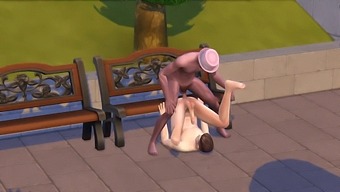 Homoseksuelle Mænd Har Sex I En Park I The Sims 4