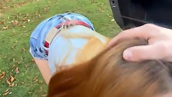Horny Slut Interrupts Me In The Woods